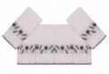 Set 6 prosoape 30x50 cm, 100% bumbac, Saheser,Bordürlü Beyaz  Demlik