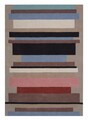 Covor Lines Bedora, 80x150 cm, 100% lana, multicolor, finisat manual