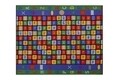 Covor Math - Green, Confetti, 100x125 cm, poliamida, multicolor