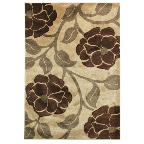 Covor Vine, Flair Rugs, 80 x 150 cm, 100% polipropilena, bej/maro