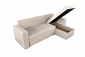 Coltar extensibil reversibil Napoli Bej, cu lada de depozitare, 247x148x78 cm
