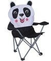 Scaun de gradina pentru copii Panda, 57x32x60 cm, poliester, alb/negru