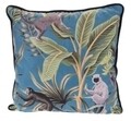 Perna decorativa Jungle, 45x45 cm, poliester, albastru