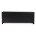 Comoda TV cu 5 sertare, Pechino Black, Bizzotto, 130x24x50 cm, MDF