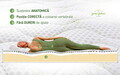 Saltea ortopedica Aloe Vera PLUS Dual Confort, 80x200x30cm, Memory 4 cm, 7 zone de confort, reversibila, fermitate medie