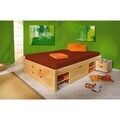 Pat multifunctional dublu, 160x200 cm, Claas, Inter Link, lemn, natur
