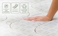 Saltea Perugia Organic Cotton Free Air, Pocket Memory 7 Zone de Confort, 90x200 cm