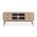 Comoda TV, Alannis, Bizzotto, 120x40x50 cm, MDF/lemn de frasin