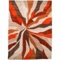 Covor Infinite Splinter Orange, Flair Rugs, 80 x 150 cm, 100% poliester, portocaliu/bej