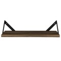 Raft pentru perete Moss, Tera Home, 45,6x14,5x11,2 cm, aluna/negru