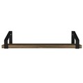 Raft pentru perete Artigo, Tera Home, 45x15x10 cm, aluna/negru