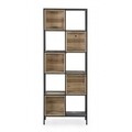 Biblioteca, Regular Wood, Bizzotto, 60x26x158 cm, otel/lemn de brad