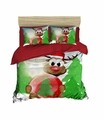 Lenjerie de pat dubla Reindee-412, Pearl Home, 4 piese, bumbac amestecat, multicolor