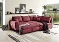 Coltar extensibil dreapta Lea Berry, 3 locuri, 248 x 87 x 176 cm, rosu