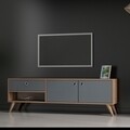 Comoda TV CELESSE, Gauge Concept, 150x30x48 cm, PAL, aluna/antracit