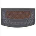 Covoras de intrare Welcome, InArt, 40x70 cm, albastru/maro