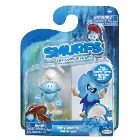 Set 2 figurine Hefty Smurf si Smurfstorm