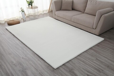 Covor Shaggy soft, Heinner, 200x300 cm, poliester/bumbac, alb