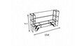 Comoda TV HAN1, Gauge Concept, 154x30x92 cm, PAL, alb
