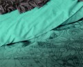 Lenjerie de pat pentru două persoane Maurice Blue, Primaviera Deluxe, 100% bumbac satinat