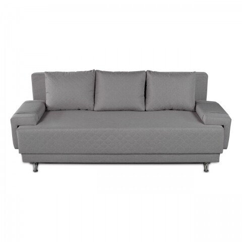 Canapea extensibila Napoli Grey, 205x90x86 cm, cu lada de depozitare