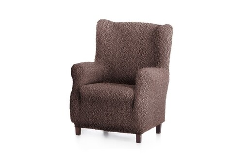 Husa fotoliu elastica bi-stretch, Premium Roc, wing chair, maro C/7