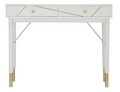 Consola Luxy, Mauro Ferretti, 100 x 40 x 79  cm, lemn de pin/fier, alb/auriu