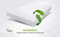 Saltea SuperOrtopedica Green Future KONFORTA Max Plus 25 cm, 160x190x25cm, Spuma poliuretanica elastica, Husa detasabila, lavabila, matlasata, hipoalergenica, Reversibila, Medie Ferma