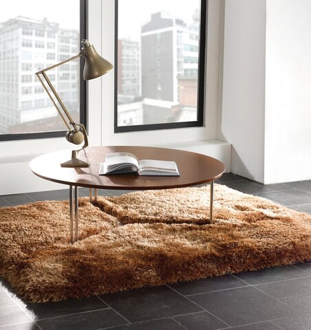 Covor lucrat manual, Pearl Caramel, Flair Rugs, 120 x 170 cm, poliester, maro