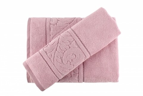 Set 2 prosoape de baie, 100% bumbac, Hobby, Sultan Rose