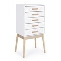 Comoda cu 5 sertare, Ordinary, Bizzotto, 43x30x88 cm, lemn de pin