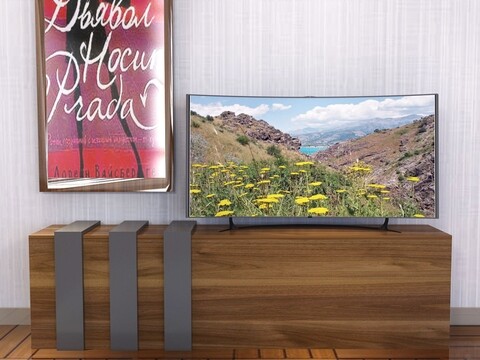 Comoda TV NIL, Gauge Concept, 150x30x48 cm, PAL, aluna/antracit