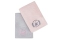 Set 2 prosoape de baie, Beverly Hills Polo Club, 402 Pink Light Grey70 x 140 cm, 100% bumbac