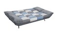 Canapea extensibila, Visby, Denim Grey, 88 x 90 x 193 cm, cu spatiu de depozitare, multicolor