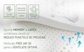 Saltea Ortopedica, Hipoalergenica, Premium Bamboo Memory Latex, 180x200 cm, H 26 cm, Arcuri Pocket, 7 Zone de Confort