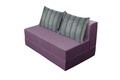 Canapea extensibila Urban Living, 136x80x40 cm Purple/Stripes