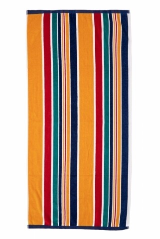 Prosop de plaja Stripe Navy, Heinner, 70 x 140 cm, 80% bumbac/ 20% poliester, multicolor