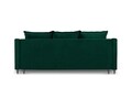 Canapea extensibila, Lilas, Mazzini Sofas, 3 locuri, cu lada de depozitare, 215x94x90 cm, catifea, verde bottle
