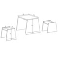 Set masuta si scaune FLY170110, Gauge Concept, PAL, alb