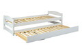 Pat multifunctional pentru o persoana, 90x200 cm, Vindas, Inter Link, lemn, alb