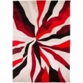 Covor Infinite Splinter Red, Flair Rugs, 160 x 220 cm, 100% poliester, rosu/bej/negru