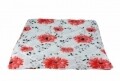 Pilota Alcam microfibra model floral rosu 140x200 cm