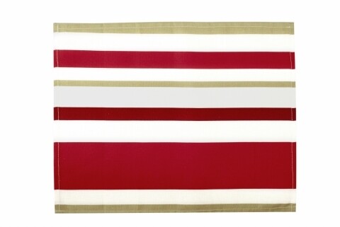 Suport pentru farfurie 30x48 cm, 100% bumbac, 100% bumbac, Red Stripes