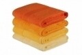 Set 4 prosoape de baie, Hobby, 50x90 cm, 100% bumbac, galben/portocaliu