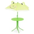 Set mobilier de gradina pentru copii, 4 piese, Frog, verde