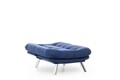 Fotoliu extensibil Misa Solo, Futon, 135x88 cm, metal, bleumarin