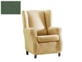 Husa fotoliu elastica bi-stretch, Aquiles, wing chair, verde C/4