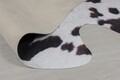 Covor Faux Animal Cow Print, 155x195 cm, 100% poliester, Alb/Negru