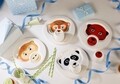 Set mic dejun copii 2 piese, Villeroy & Boch, Animal Friends Panda, Ø 22 cm/190 ml, portelan premium
