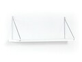 Raft de perete Mingitav Palmer, 72 x 20 x 27 cm, PAL/metal, alb/chrome